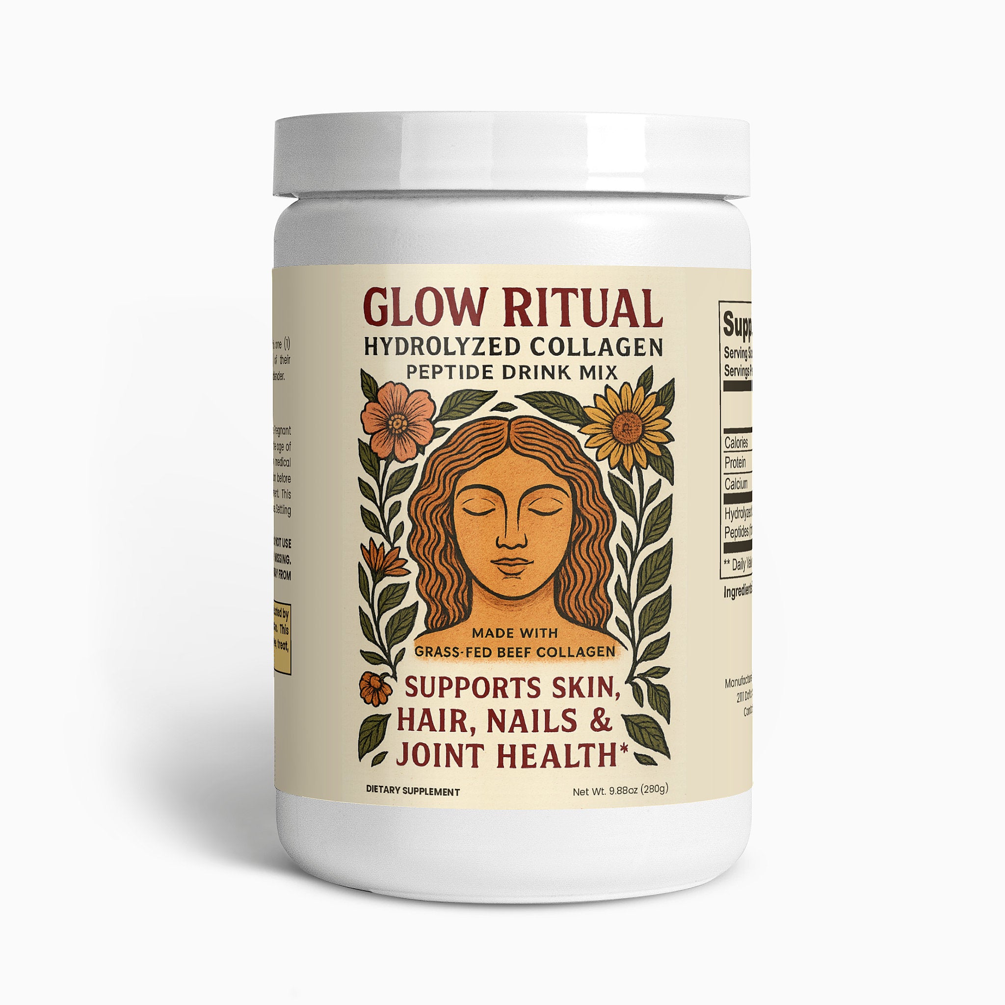 Grass-Fed Hydrolyzed Collagen Peptides Drink Mix (Unflavored)