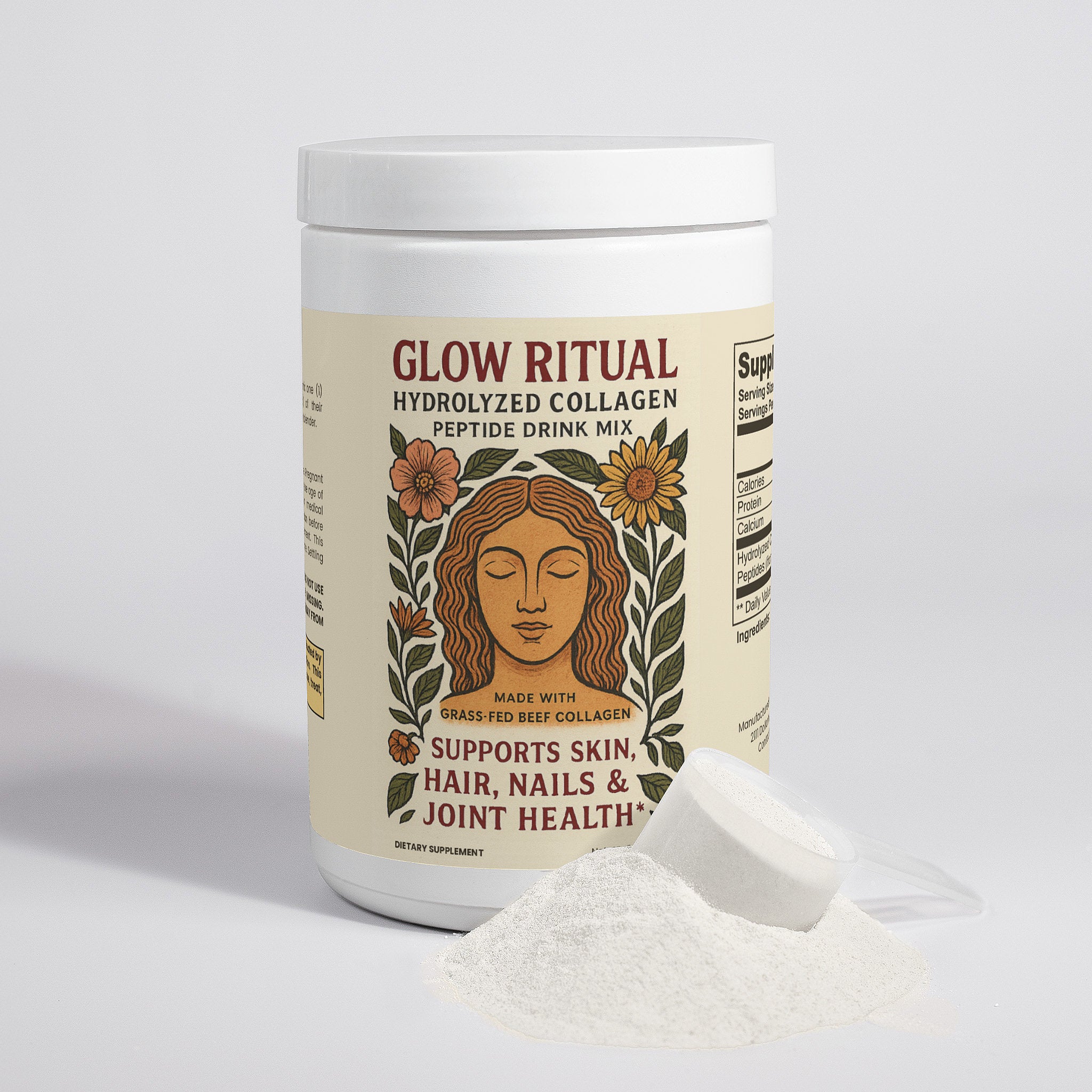 Grass-Fed Hydrolyzed Collagen Peptides Drink Mix (Unflavored)