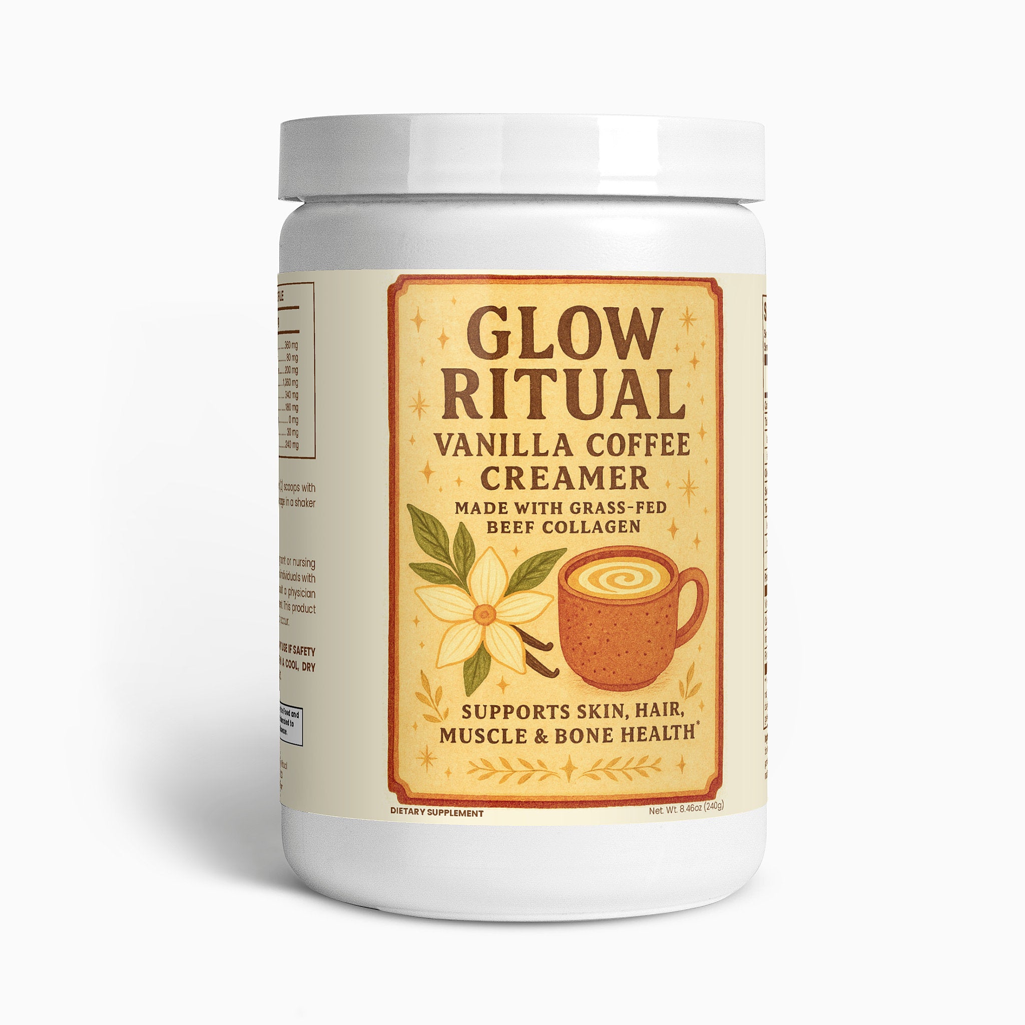 Glow Ritual Collagen Coffee Creamer (Vanilla)