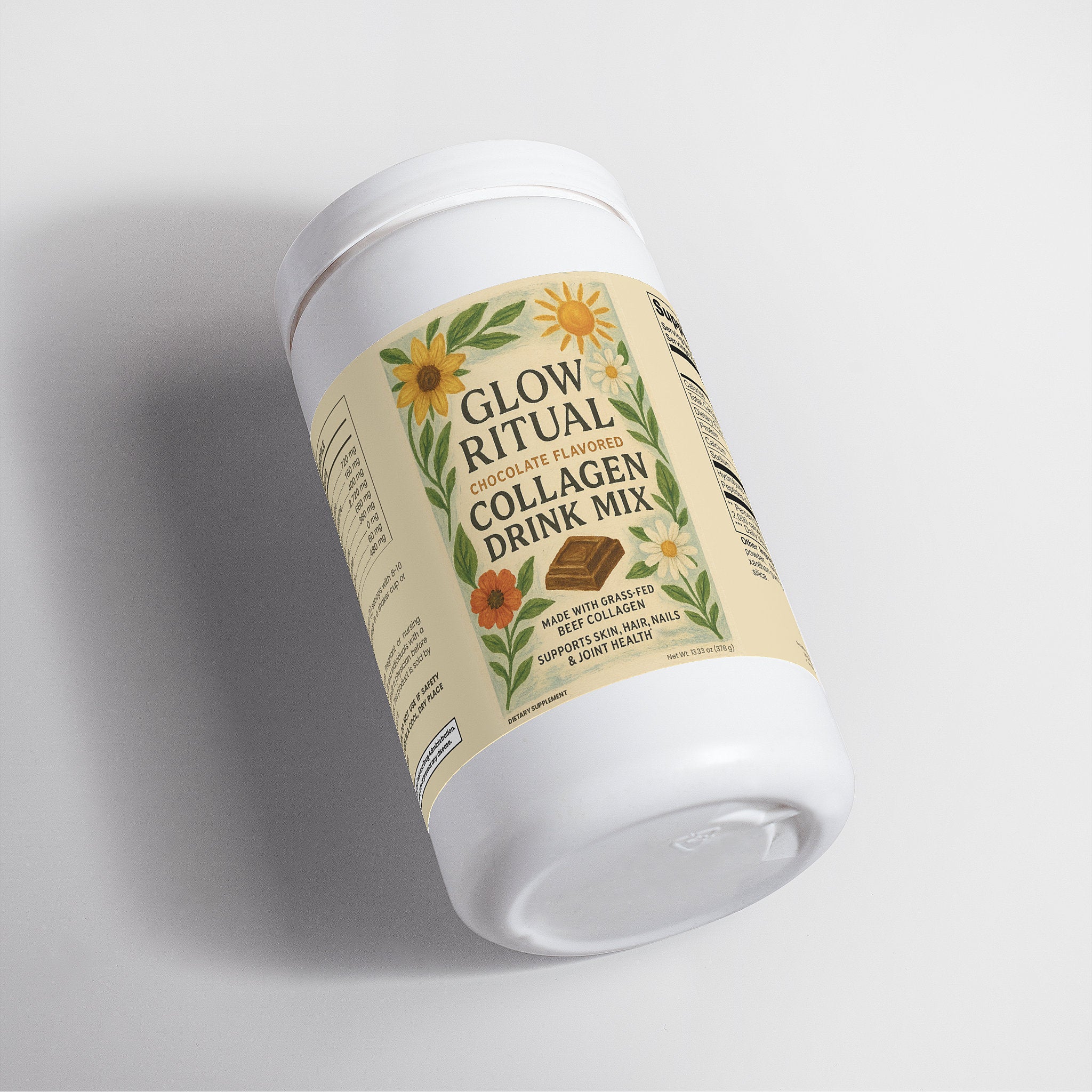 Grass-Fed Hydrolyzed Collagen Peptides Drink Mix (Chocolate)