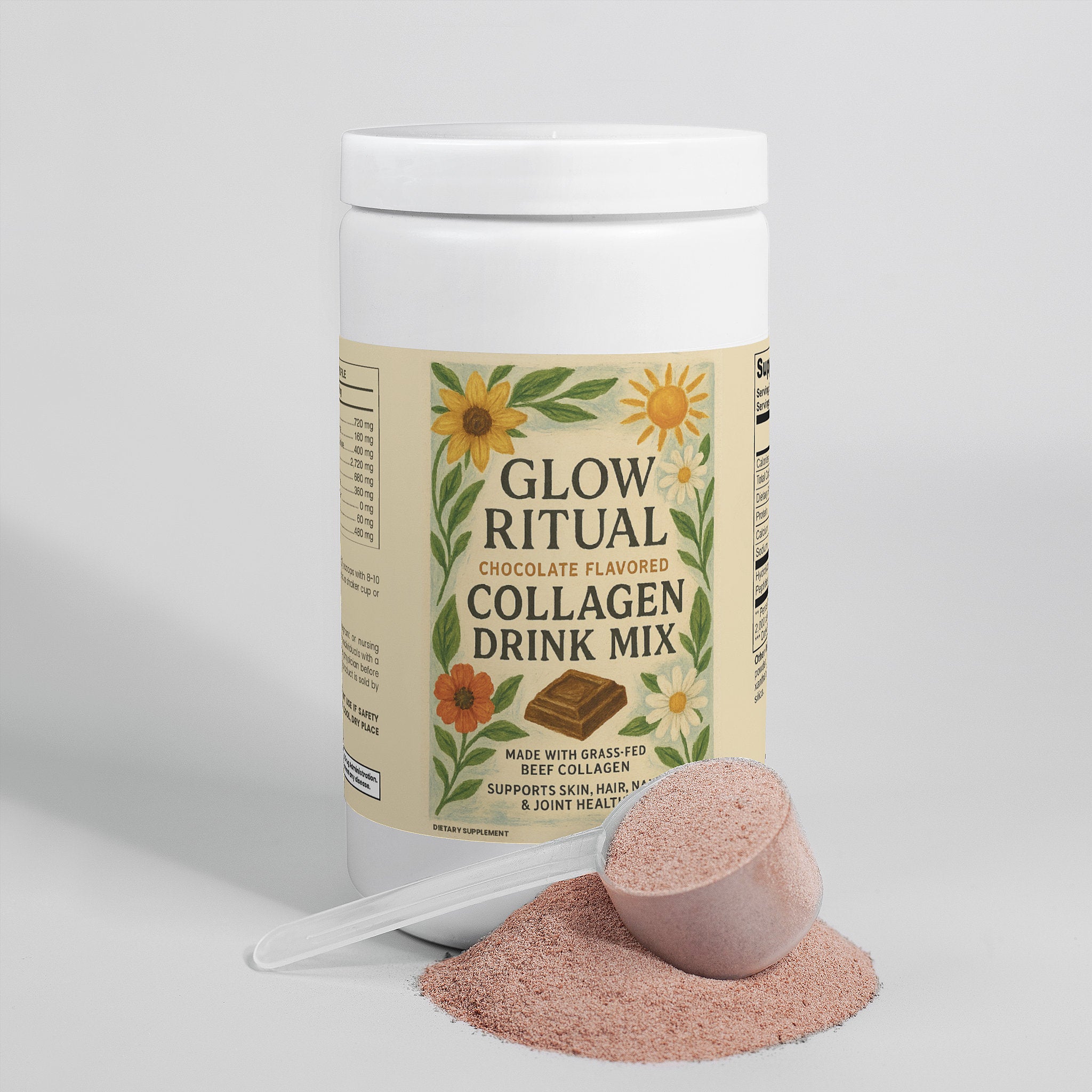 Grass-Fed Hydrolyzed Collagen Peptides Drink Mix (Chocolate)