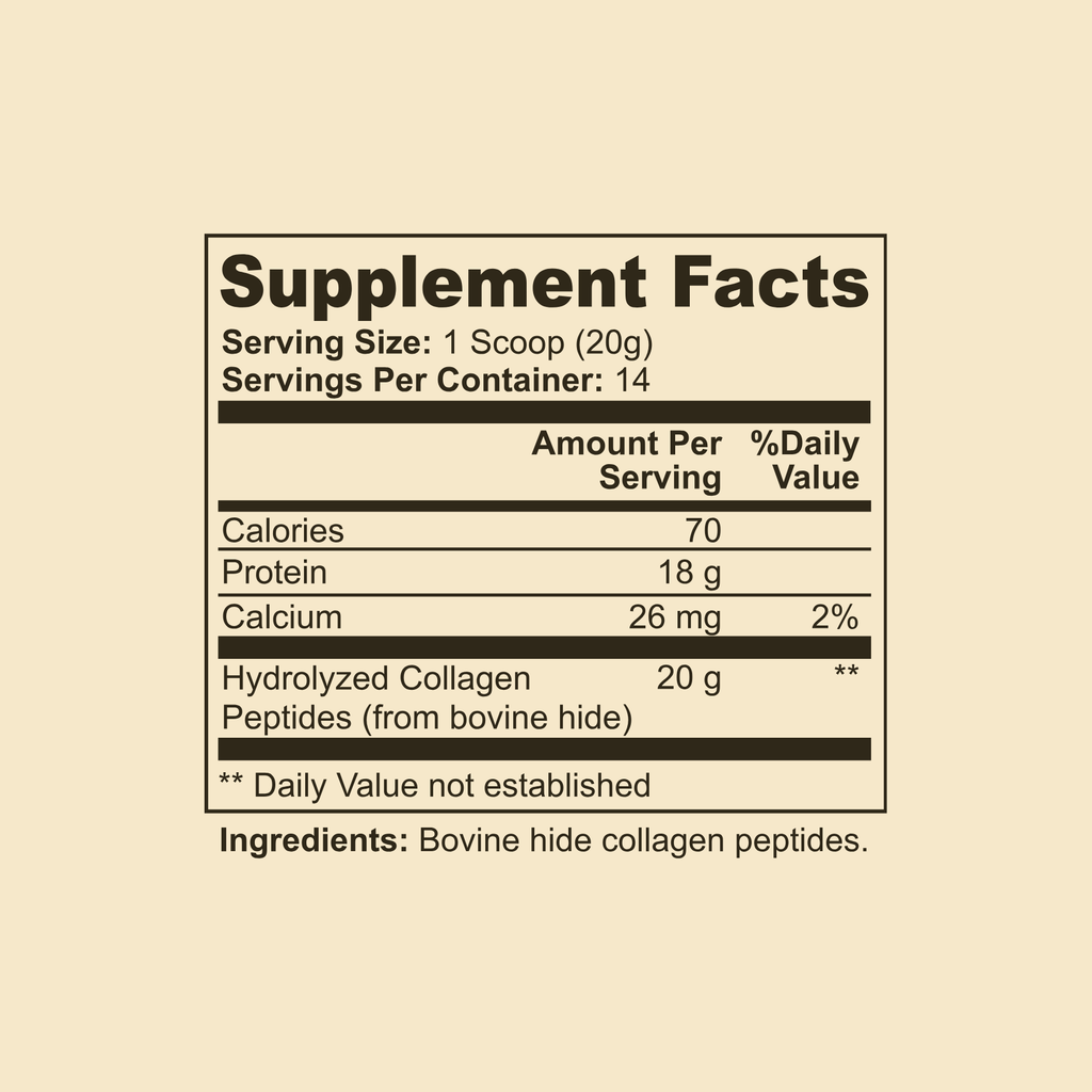 Grass-Fed Hydrolyzed Collagen Peptides Drink Mix (Unflavored)