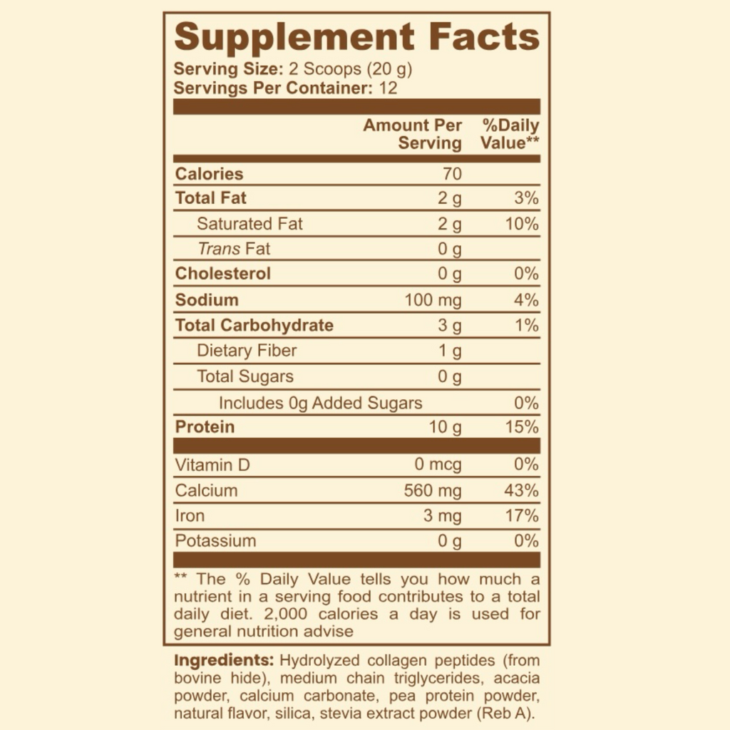 Glow Ritual Collagen Coffee Creamer (Vanilla)