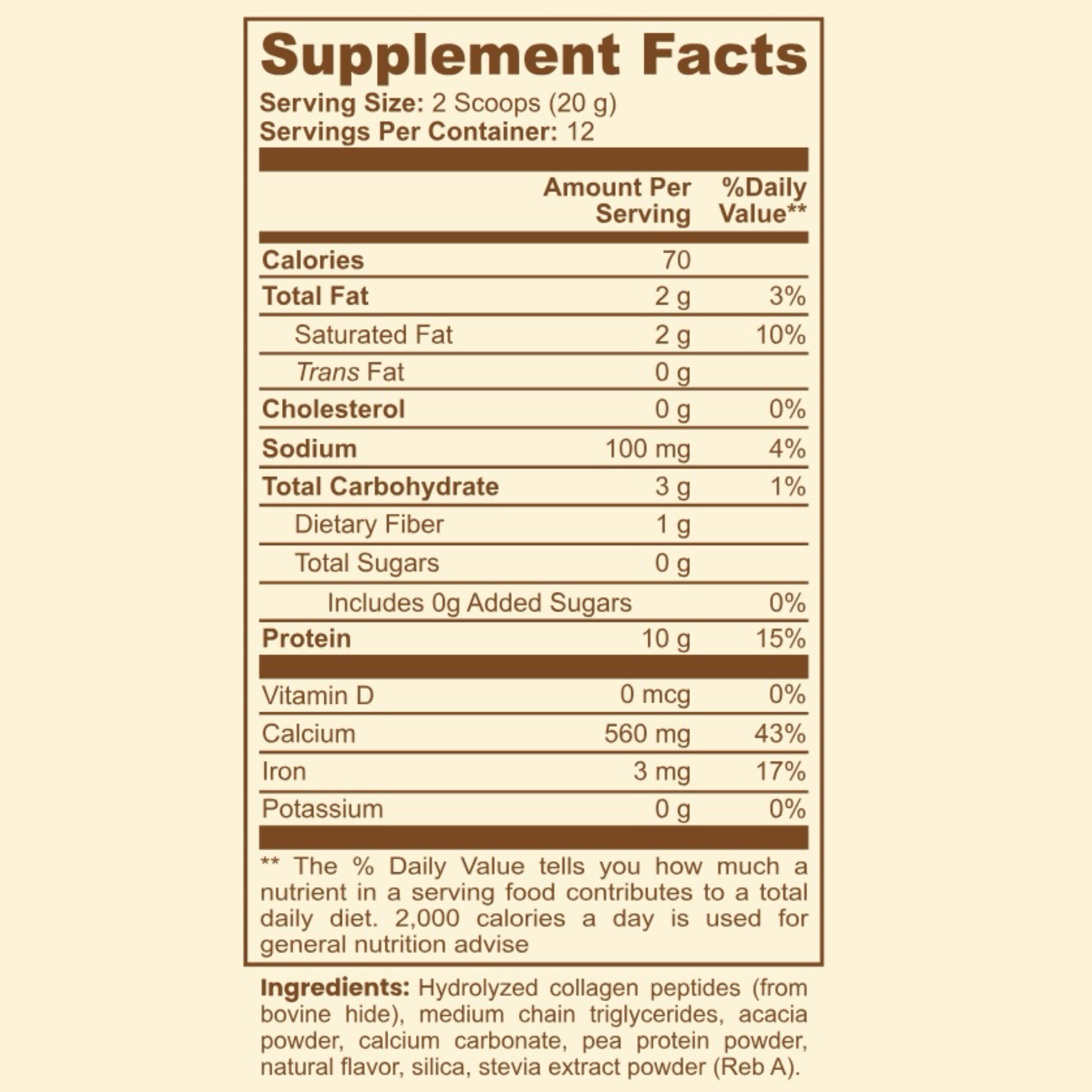 Glow Ritual Collagen Coffee Creamer (Vanilla)